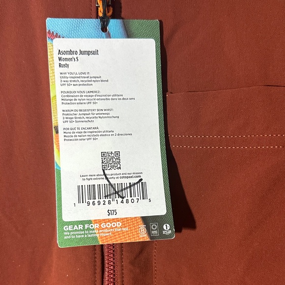 NWT Cotopaxi Asombro Jumpsuit Small - Picture 7 of 14